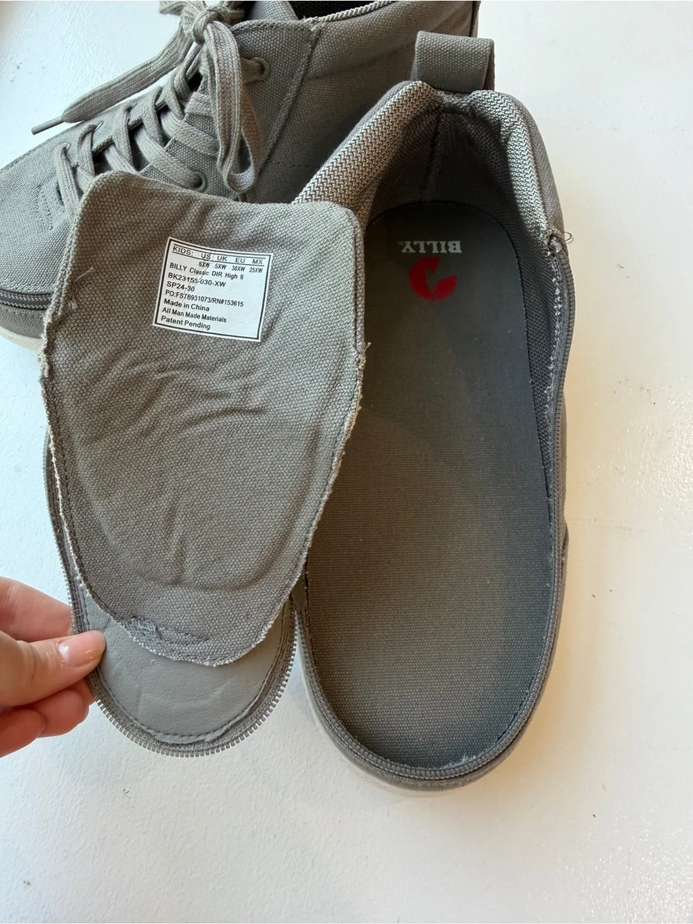 Billy Footwear Dark Grey Classic D R II High Adaptive Inclusive Footwear - Picture 7 of 10